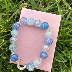 Beadedstretchy Bracelet made by me,gift for her,with gift box.